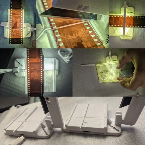 Film cutter with backlight - cutter,